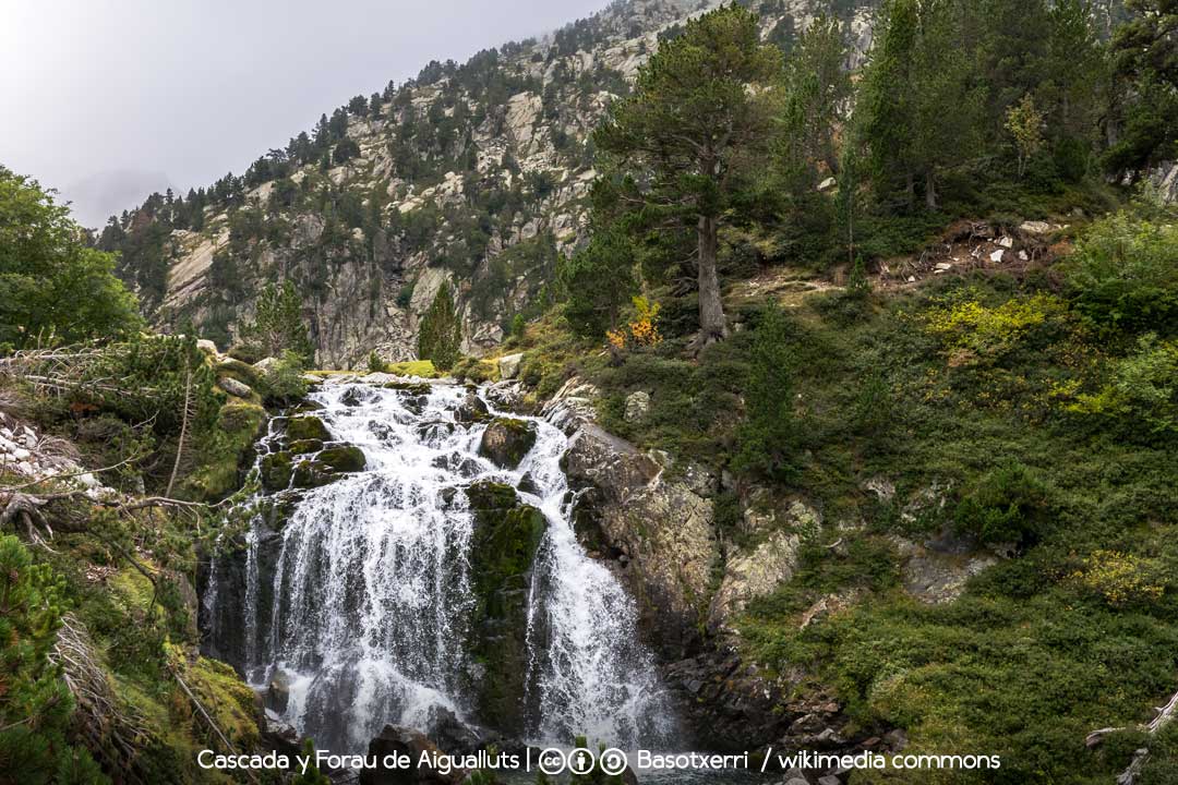 Cascada Aigualluts, Benasque / Foto: Basotxerri [CC-BY-SA-4.0] Wikimedia Commons